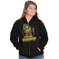 thumbnail image 4 of Woodsy Owl Eco Friendly Cute Forest Zip Up Hoodie Men's Women's Brisco Brands M, 4 of 6