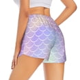 thumbnail image 3 of Haiem Fish Scale1 Women's 2 in 1 Running Shorts - Lightweight Athletic Workout Gym Yoga Breathable Sports Shorts Liner with Phone Pockets-Large, 3 of 9