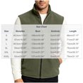 thumbnail image 3 of Men's Fleece Vest Stand Collar Sleeveless Jacket with Zip Pockets Lightweight Warm Outerwear for Hiking and Layering, 3 of 7