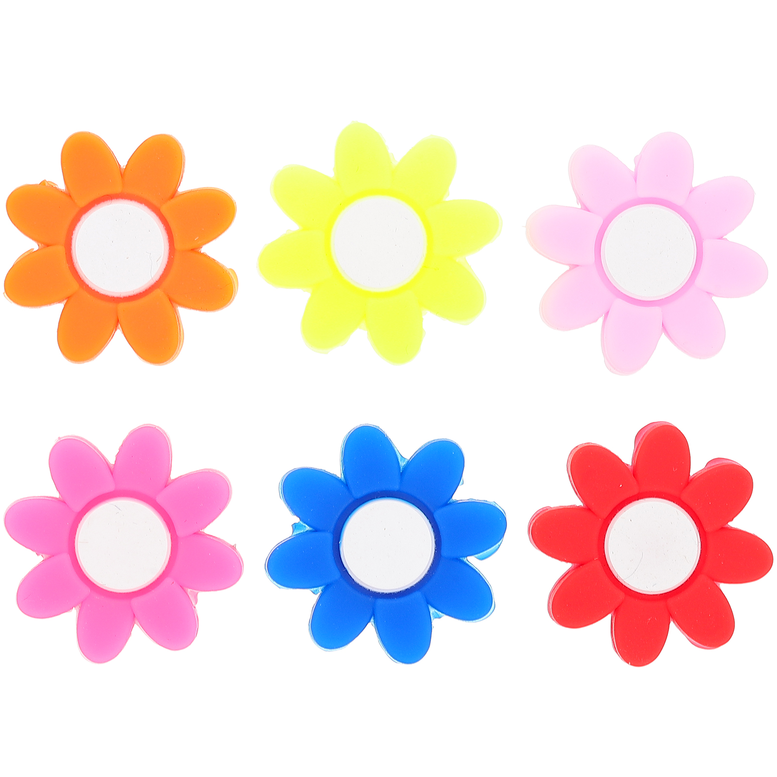 6Pcs Tennis Racket Dampener Flower Shape Tennis Dampener Racket Shocks Absorbing Tool