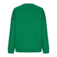 thumbnail image 5 of HAOTAGS Oversized Sweatshirts for Women Crewneck Pullover Comfy Sweaters Solid Color Clothes Fall Winter Fashion Green Size S, 5 of 6