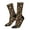 2 Black-2, variant on Wild West Golden Horseshoe Pattern Sport Socks for Women and Men Crew Socks Sporty Calf Socks Casual Socks