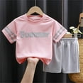 thumbnail image 3 of Baby Boy Easter Outfit Short Sleeve Running Suit Casual Summer T Shirt Short Sleeve Two Piece Easter Outfit Toddler Boy, 3 of 3