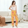 thumbnail image 5 of Dailycode Women's Pajama Pants Wide Leg Lounge Pj Bottoms With Pockets Fish Sunglasses Leaf Surfboard, 5 of 7