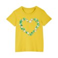 thumbnail image 1 of FAIWAD Hauts pour Enfants pour la Saint-Patrick Manches Courtes Col Rond Ample Confortable Chandail Garçons Filles T-Shirts Imprimés Mignons, 1 of 4