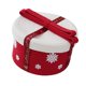 thumbnail image 2 of Cesta de regalo navideña, cesta debajo del estante, cesta de almacenamiento para festivales, cesta tejida decorativa Rojo 22x12cm, 2 of 9