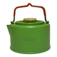thumbnail image 1 of Hervidor de agua para acampar, portátil con asas, de acero inoxidable, tetera para acampar, té, café, para viajes, picnic, pesca, camping, senderismo verde, 1 of 8
