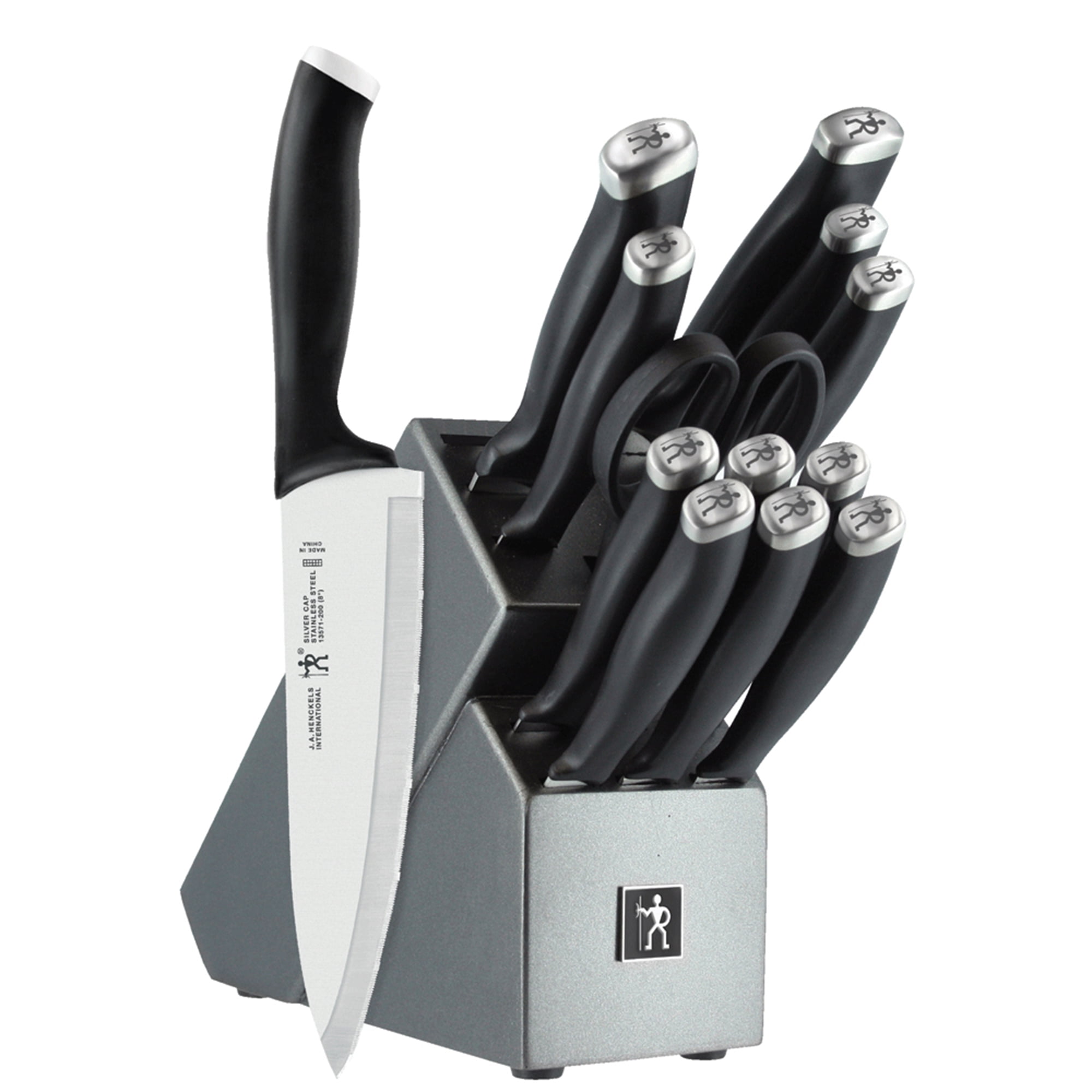 henckels silvercap 14 piece knife block set