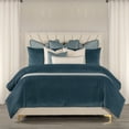 thumbnail image 3 of Siscovers The Great Gatsby Velvet Wave Pleated Duvet & Insert Set Graphite King 10 Pieces or More, 3 of 5