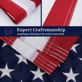 thumbnail image 3 of American Flag 6x10Ft US Flag- Heavy-w/ Embroidered Stars & Sewn Stripes - Deluxe Fast-Dry, All-Weather USA Flag For Outdoors & Indoors, 3 of 6