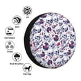 thumbnail image 4 of Fotbe music Skull record mike Funda de Llanta de Repuesto con Estampado, Engrosada, Ajuste Universal para Jeep, Remolque, RV, SUV, Camión-17 inch, 4 of 6