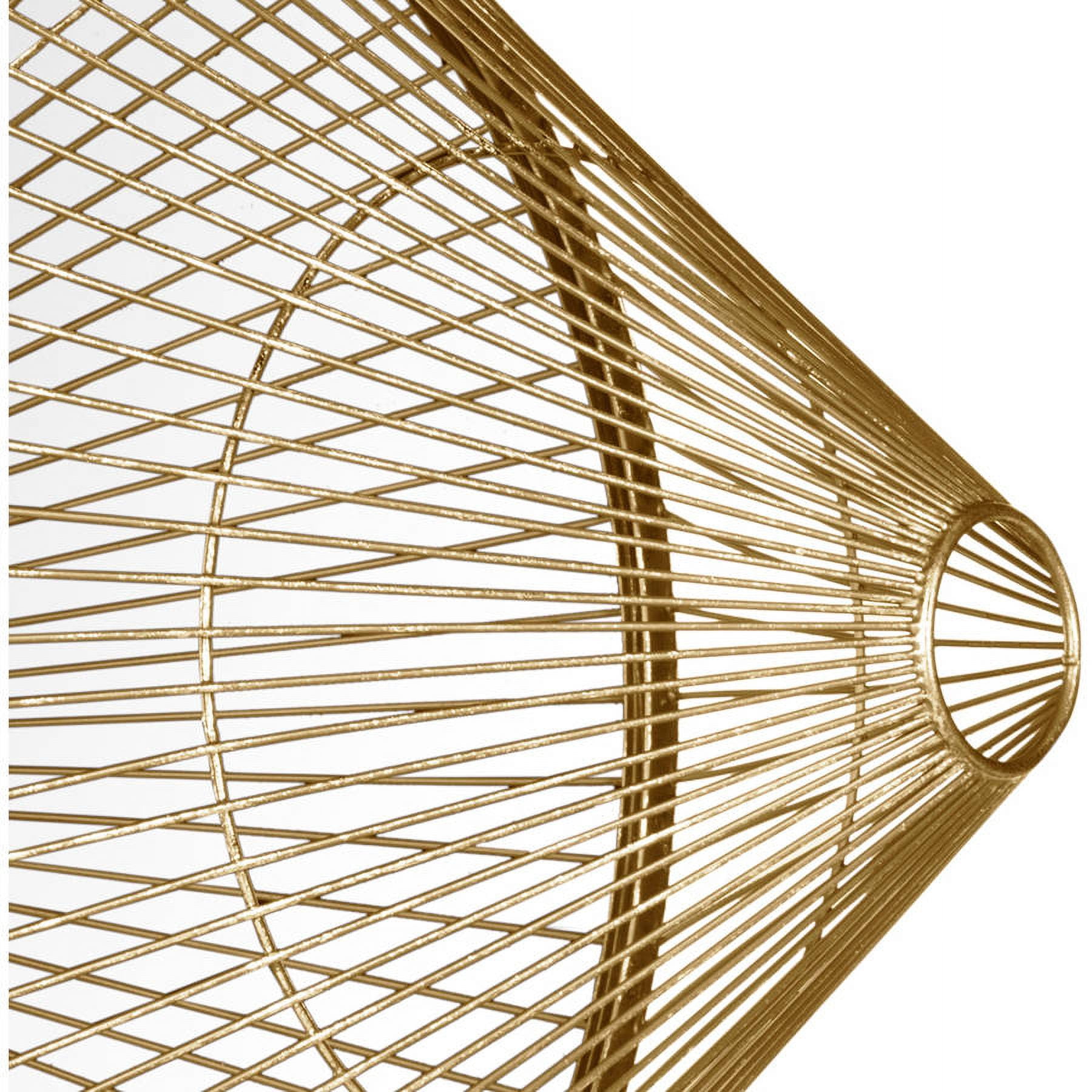SAFAVIEH Gemini 3D Cone Wall Mirror, Gold