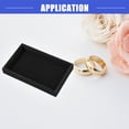 thumbnail image 2 of Vocoste Velvet Jewelry Tray Empty Stackable Tray Box for Rings Earrings Necklace Bracelet Pendants Black, 2 of 7
