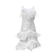thumbnail image 3 of Vestido de baile latino para mujer, vestido ajustado brillante para club, baile de graduación, puesta en escena Plata L, 3 of 8