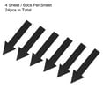 thumbnail image 3 of Uxcell 4x1" Arrow Sticker PVC Directional Sign Adhesive Removable Floor Decal Black 4Set / 24Pieces, 3 of 6