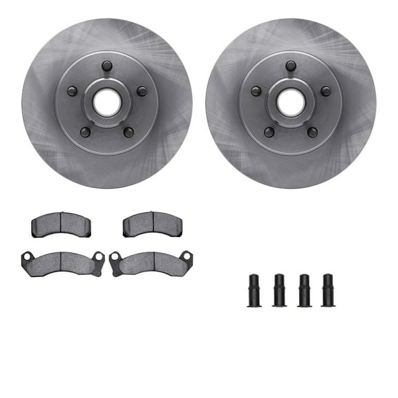 Dynamic Friction Company Front Brake Rotors with 5000 Advanced Brake Pads includes Hardware 6512-56035