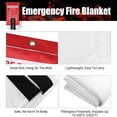 thumbnail image 4 of HLONK Fire   40‘‘×40‘‘ Fiberglass Emergency Fireproof Gear  Flame Retardant Protection for Home  Kitchen  Camping  Hiking  2 Count, 4 of 6
