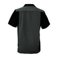 thumbnail image 3 of Men's Retro Charlie Sheen Two Tone Guayabera Bowling Shirt, 3 of 3