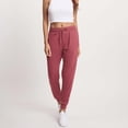 thumbnail image 3 of MLDRA 3 Pack Joggers Sweatpants for Women Ultra-Soft Lightweight for Lounge Athletic Yoga Running Workout Pants with Pockets, 3 of 11