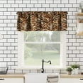 thumbnail image 3 of Tiger Fur Texture Printing Valance,Wild Snimal Fur Youth Children Family Bedroom Living Room Kitchen Decorative Window Valance 1 Panel 54" x 18", 3 of 5