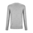 thumbnail image 5 of Ediodpoh Women Casual Loose Fit Knitted Pullover Sweater Low Cut Round Neck Lightweight Top Fall Winter Fall Sweaters for Women Light Gray XL, 5 of 7