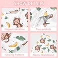 thumbnail image 5 of Cartoon Monkey Cozy Soft Long Sleeves Top and Pants 2 Piece Cool Pjs Pajamas Set Sleepwear Size 3-11Y, 5 of 6