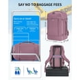 thumbnail image 2 of Mochila de viaje ECOHUB para mujer de 30 litros con carga USB, color rosa, 2 of 8