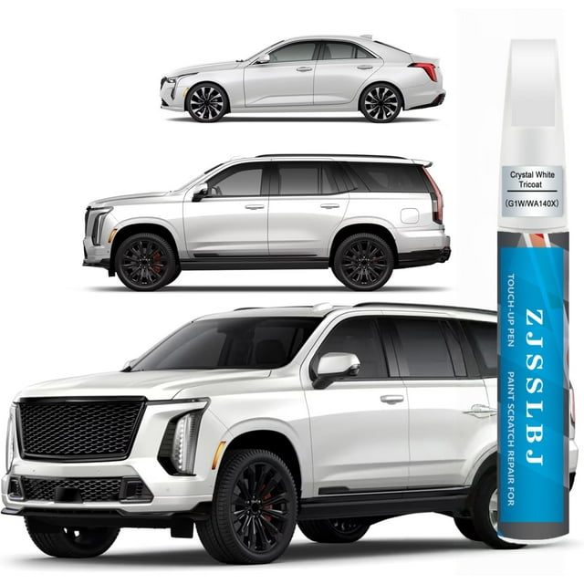 Pintura de Retoque Blanca Cristal Tricoat(G1W/WA140X) Compatible con Cadillac, Bolígrafo de Pintura para Autos, Reparación de Rayones, Pintura de Retoque Dos en uno, Removedor de Rayones Premium para