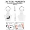 thumbnail image 6 of YUNOVA 4 Pack Floral AirTag Holder Case with Keychain - Premium Silicone Protective Cover for Apple AirTag 2021 Tracker | Anti-Scratch, Anti-Loss Design for Keys, Luggage, Pets & Valuables, 6 of 7