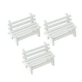 thumbnail image 1 of 3PCS Mini Wooden Benches Handicraft Ornaments Garden Bench Model Photography Props Household Decoration, 1 of 6