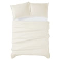 thumbnail image 4 of Cannon Solid Ivory Twin/Twin XL 2 Piece Duvet Cover Set, 4 of 6
