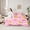 Pink 01, variant on Feelyou Cartoon Rustic Duck Twin Bedding Sets 7pcs, Camo Abstract Bedding Comforter Set