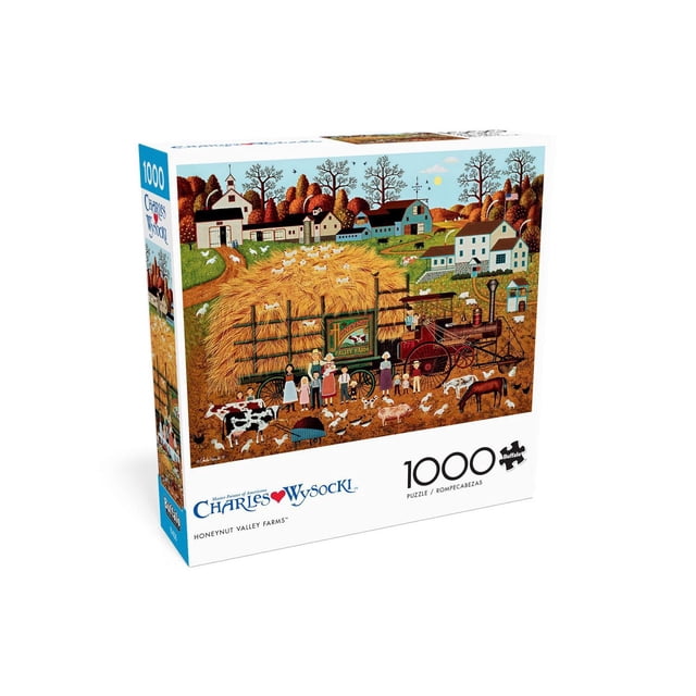 Buffalo Games - Charles Wysocki - Honeynut Valley Farm - 1000 Piece Jigsaw Puzzle