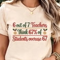 thumbnail image 2 of 6 Out of 7 Teachers Think 67% of Students Overuse 67 PNG, Funny Six Seven SVG Design, 2 of 5