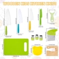 thumbnail image 4 of MesaSe PENGXAING 14Pcs Kids Kitchen Cutter Set Safe Reusable Kids Cooking Cutters for Cutting Fruit Vegetable, 4 of 11