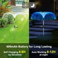 thumbnail image 1 of Solar Flower Lights Outdoor Garden Waterproof, Solar Yard Lights Decorative, 7 Color Changing Solar Powered Stake Light for Pathway Patio Lawn Holiday Decor, 1 of 7