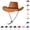 Gold, variant on Cowboy Hats for Men,Breathable Adjustable UV Protection Sun-Blocking Wide Brim Cap Rose Gold