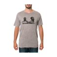 thumbnail image 1 of Fourstar Clothing The Mugshots Mineral Camiseta gráfica para hombre, gris, pequeña, 1 of 1