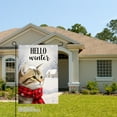 thumbnail image 2 of JOOCAR Hello Winter Cat with Red Scarf Garden Flag for Winter Christmas Home Outdoor Garden Yard Door Decor 12x18 inch, 2 of 5