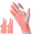 thumbnail image 1 of Guantes de dibujo ANMONE Premium Pink, paquete de 2 unidades para iPad y tableta, 1 of 5