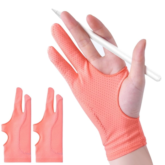 Guantes de dibujo ANMONE Premium Pink, paquete de 2 unidades para iPad y tableta