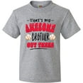 thumbnail image 3 of Inktastic That's My Awesome Brother out There with Baseballs Youth T-Shirt, 3 of 5