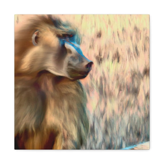 Baboon in a Tree - Canvas