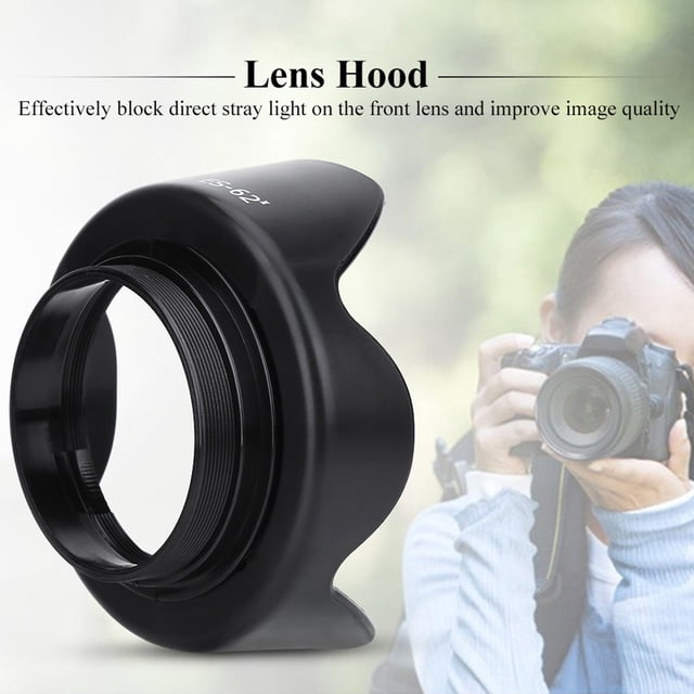 E II Lens Hood,ES-62II Camera DSLR Lens Camera Lens Hood Photography Accessories Smooth Operation