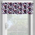 thumbnail image 4 of Ambesonne Modern Valance & Curtain, Fractal Grid Vibrant, 55"x30", Multicolor, 4 of 6