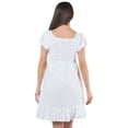 thumbnail image 2 of Vestido Maternidad Mujer Algodón Fresco Cómodo Vestido Embarazo Primavera Casual Amplio Color Blanco, 2 of 4