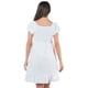 thumbnail image 2 of Vestido Maternidad Mujer Algodón Fresco Cómodo Vestido Embarazo Primavera Casual Amplio Color Blanco, 2 of 4