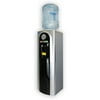 LLECNED Water Dispenser, Top Load Hot/Cold, High Quality Deluxe Stainless Steel Black w/compact storage