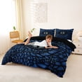 thumbnail image 2 of Erosebridal Dragon Eye Duvet Cover Set, Black Blue Bedding Full, Black Reversible, 1 Duvet Cover and 2 Pillowcases (No Comforter), 2 of 5