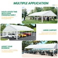 thumbnail image 5 of COBIZI 16x32ft Party Tent, Heavy Duty Wedding Tent with Removable Sidewalls,Large Outdoor Event Tent, White Tent for Party, Carpas Para Fiestas, Canopy Tent with Built-in Sandbags, UV 50+, Waterproof, 5 of 15